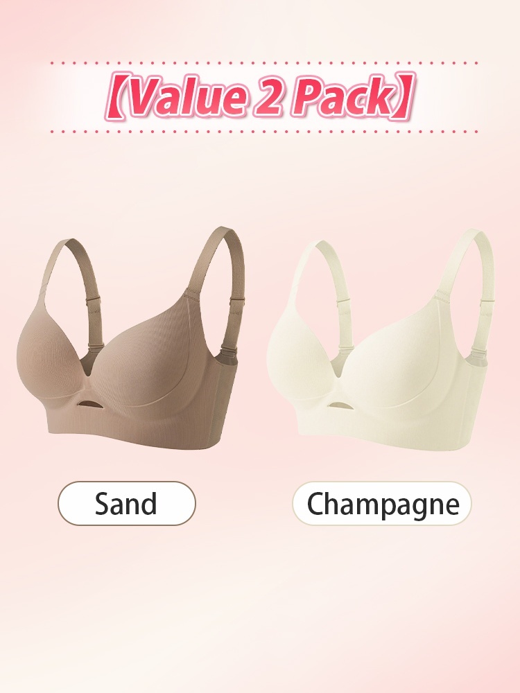 Lifted Anti-sagging Bra With Rounded Bust Form, Pressure-free & Seamless For Daily Support VEIMIA