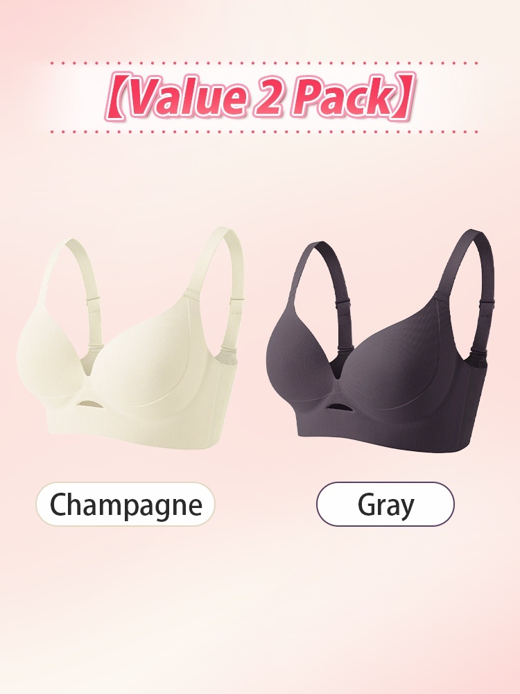 Lifted Anti-sagging Bra With Rounded Chest Shape, Pressure-free & Seamless For Daily Hold VEIMIA