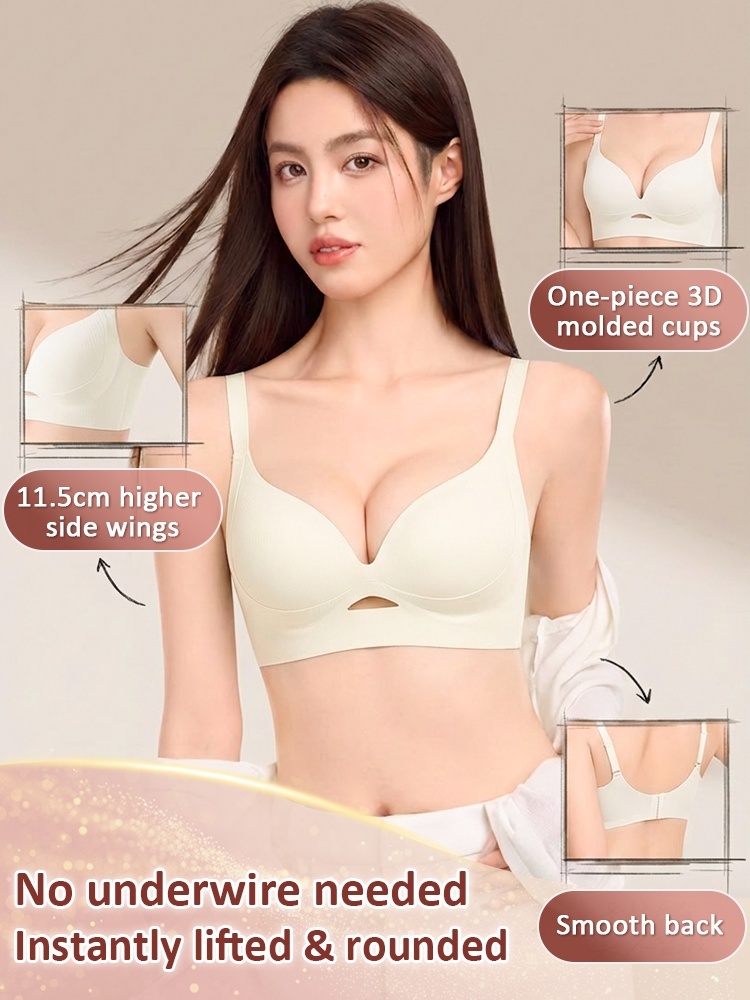 Lifted Anti-sagging Bra With Rounded Figure Shapes, Pressure-free & Seamless For Daily Support VEIMIA