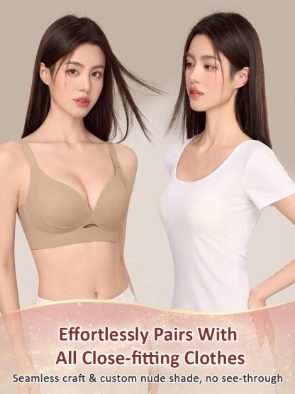 Lifted Anti-sagging Bra With Rounded Bust Shape, Pressure-free & Seamless For Daily Hold VEIMIA