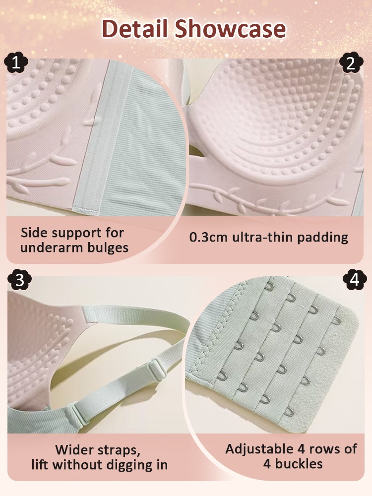 Lifted Anti-sagging Bras With Rounded Chests Forms, Pressure-free & Seamless For Daily Holds VEIMIA