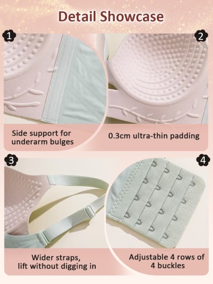 Lifted Anti-sagging Bras With Rounded Chests Forms, Pressure-free & Seamless For Daily Holds VEIMIA