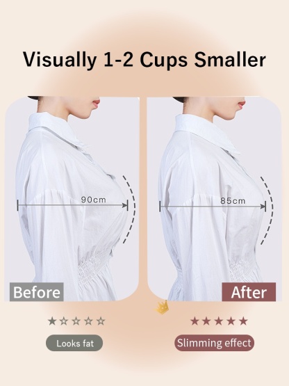 Refined Minimizer Bra Invisible Seamless Feels, Sculpted Lift & Complete Chest Wrap VEIMIA