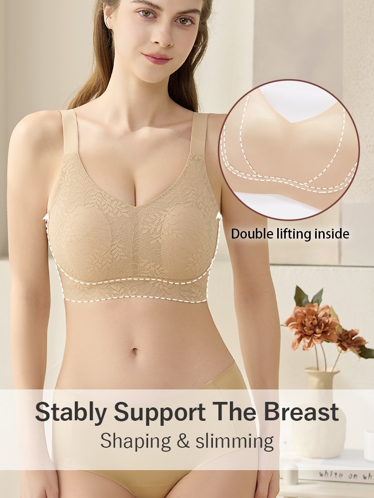 Refined Minimizer Bra Invisible Seamless Fit, Sculpted Support & Complete Chest Wrap VEIMIA