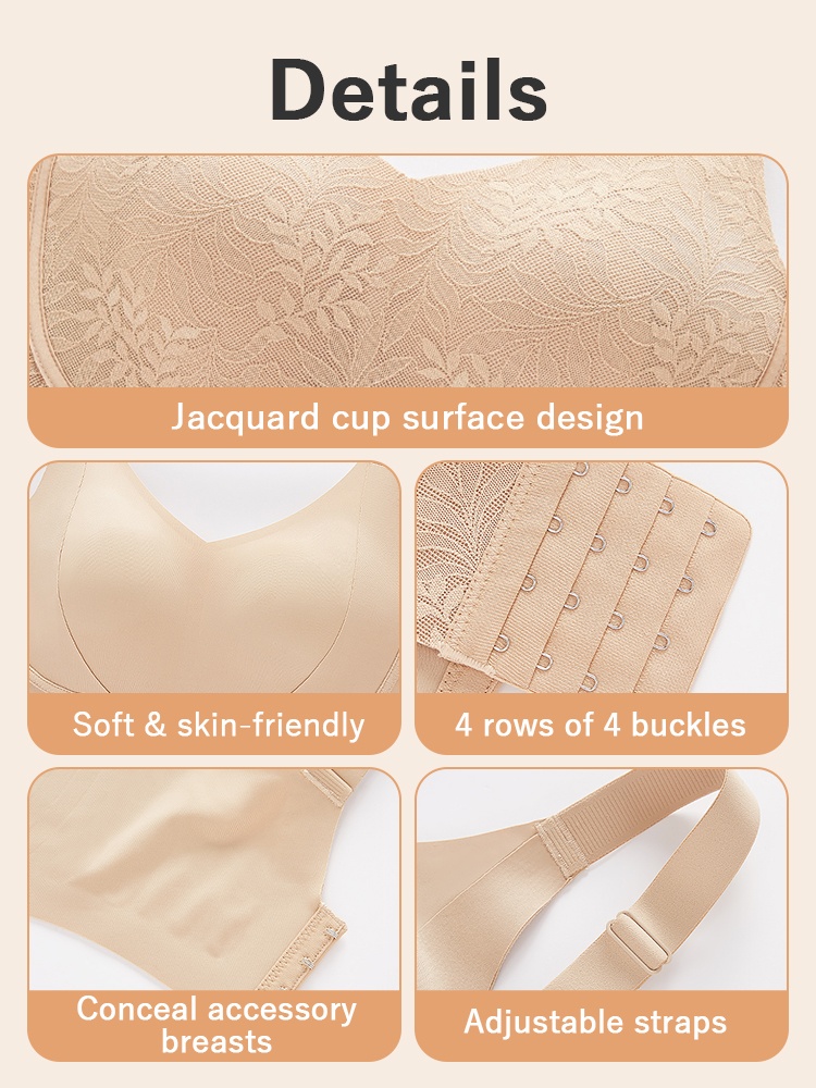 Refined Minimizer Bra Invisible Seamless Fit, Sculpted Lift & Complete Chest Holds VEIMIA