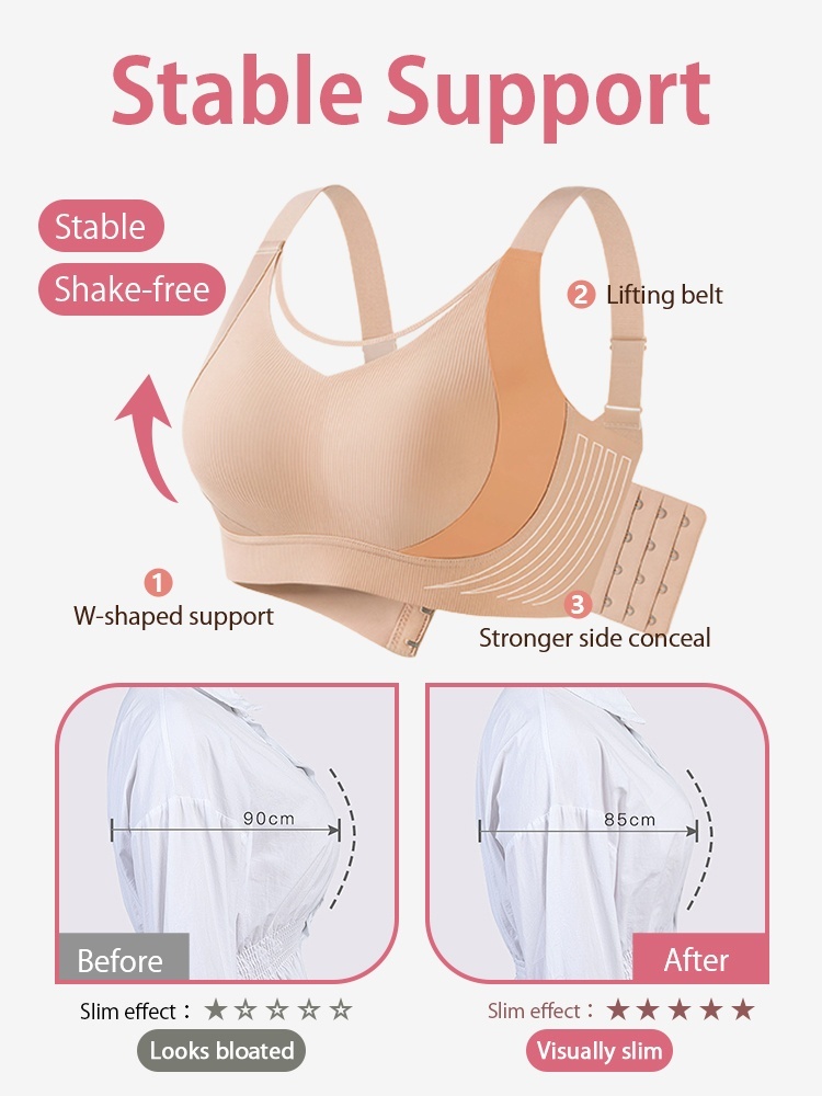 Slimming Minimizer Bra Ultra-thin Full Coverage, Stable Lift & Airy Skin-friendly Material VEIMIA