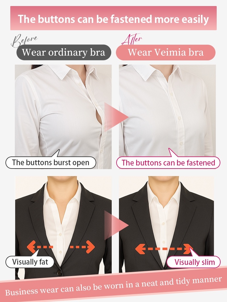 Slimming Minimizer Bra Ultra-thin Full Coverage, Stable Lift & Airy Skin-friendly Textile VEIMIA