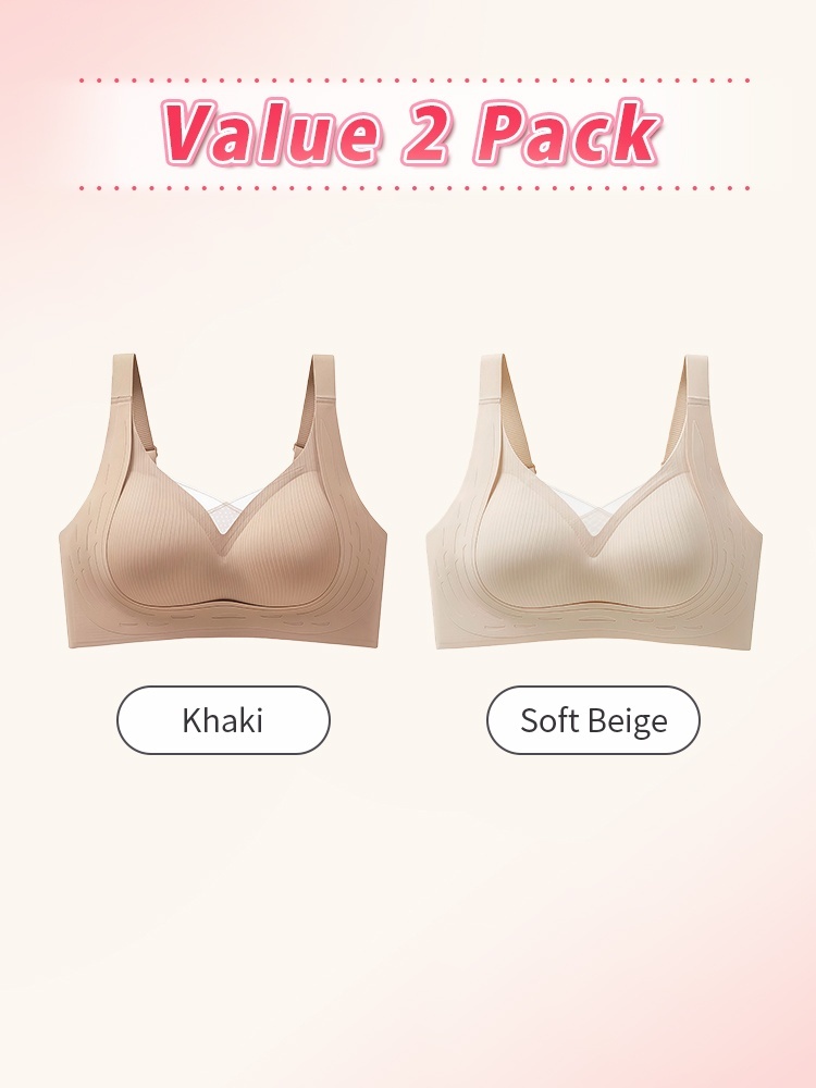 Wireless Anti-sagging Bras Barely-there Comfort, Natural Lift & Silhouettes, Secure All-day Fit VEIMIA