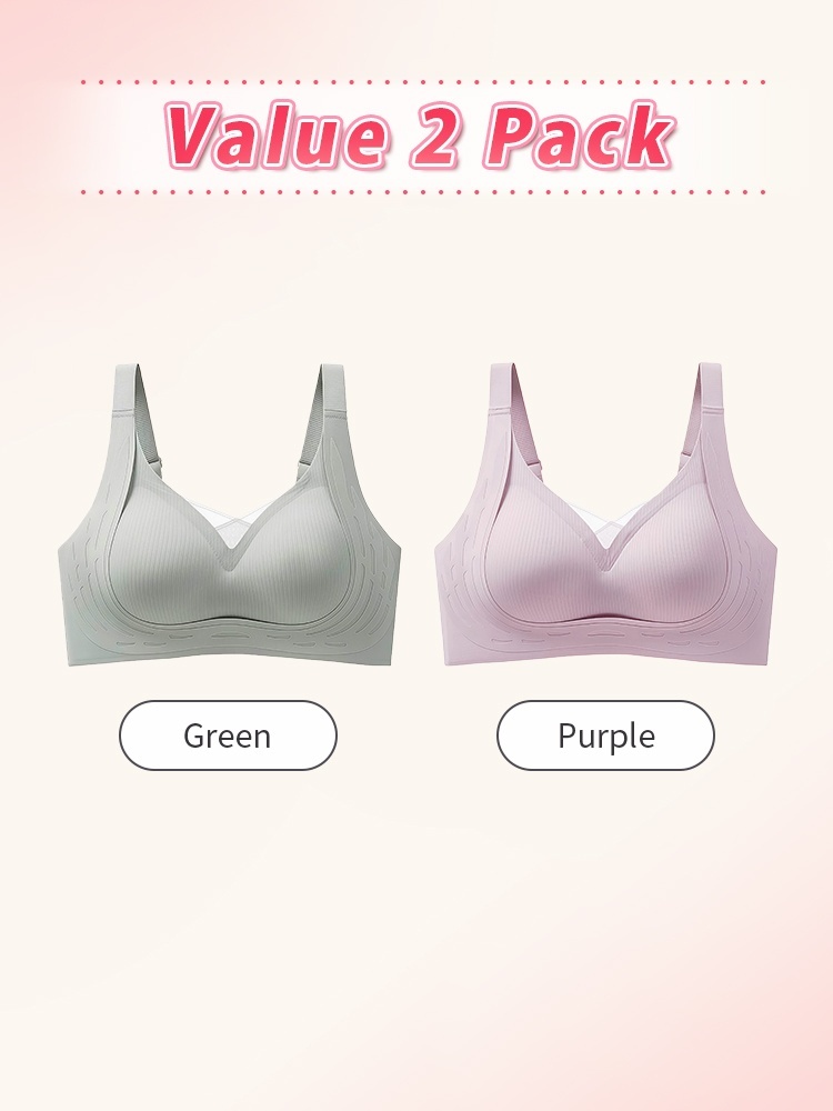 Wireless Anti-sagging Bras Barely-there Sensation, Natural Support & Shape, Secure All-day Wear VEIMIA