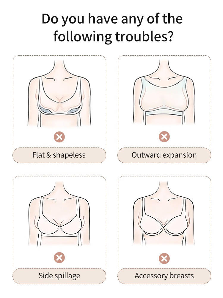 Wireless Anti-sagging Bra Barely-there Feel, Natural Lift & Silhouette, Secure All-day Fit VEIMIA