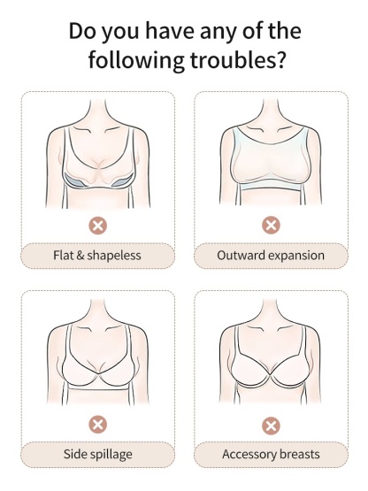 Wireless Anti-sagging Bra Barely-there Feel, Natural Lift & Silhouette, Secure All-day Fit VEIMIA