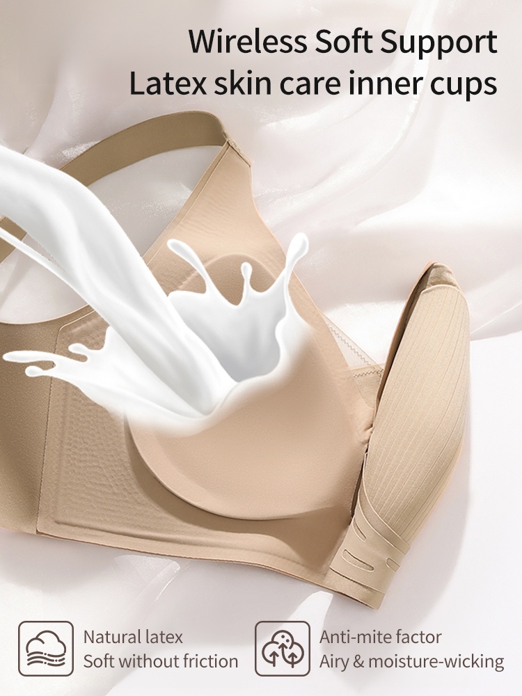 Wireless Anti-sagging Bra Barely-there Feel, Natural Lift & Shapes, Secure All-day Holds VEIMIA