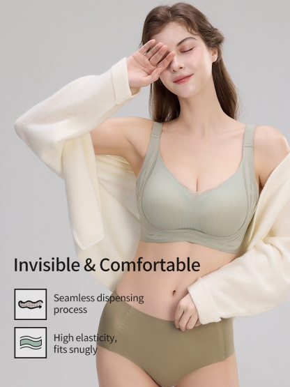 Wireless Anti-sagging Bra Barely-there Feel, Natural Lift & Shapes, Secure All-day Wear VEIMIA