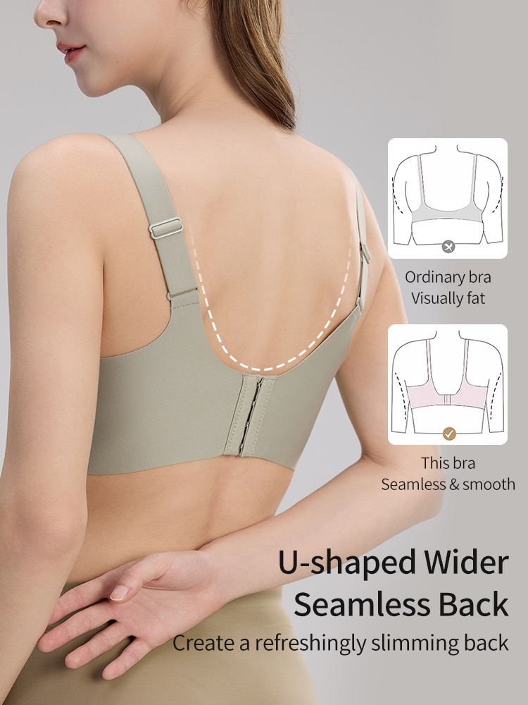 Wireless Anti-sagging Bra Barely-there Comforts, Natural Lift & Silhouette, Secure All-day Wears VEIMIA