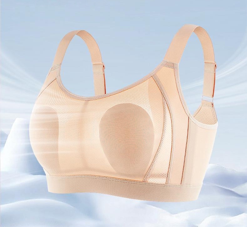 Full Coverage Seamless Minimizer Bras Plus Size Stable Supportive Breathable Sports Bra Anti-shaking VEIMIA