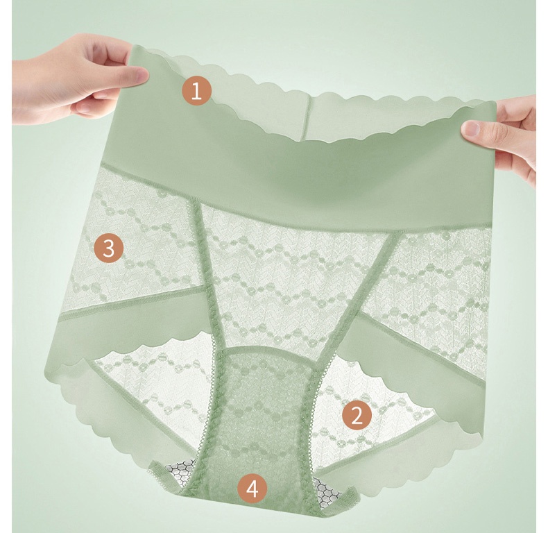 Sexy Lace Panties Comfortable Wrapping Mulberry Silk Crotch Plus Size Underwear Lift Hips VEIMIA
