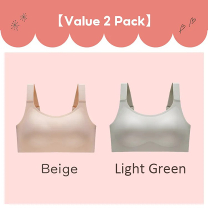 VEIMIA Women's Plus Size Seamless Bra With Double Stable Support Lift Up Breast