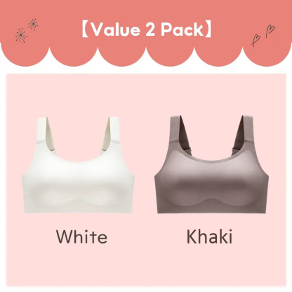 VEIMIA Women's Plus Size Seamless Bra With Double Stable Support Lift Up Breast