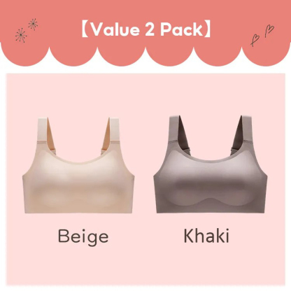 VEIMIA Women's Plus Size Seamless Bra With Double Stable Support Lift Up Breast