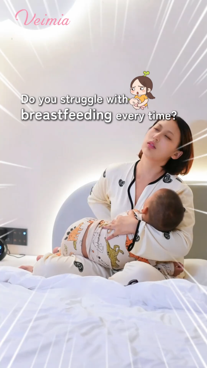 VEIMIA Comfort Nursing Bra Front Buckles Easy Nursing, Stable Support With Expandable Cups For Full Coverage