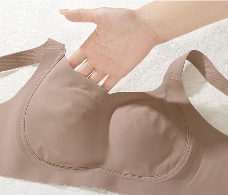 Full Coverage Seamless Wireless Plus Size Minimizing Bra W-shaped Support Cup Surface VEIMIA