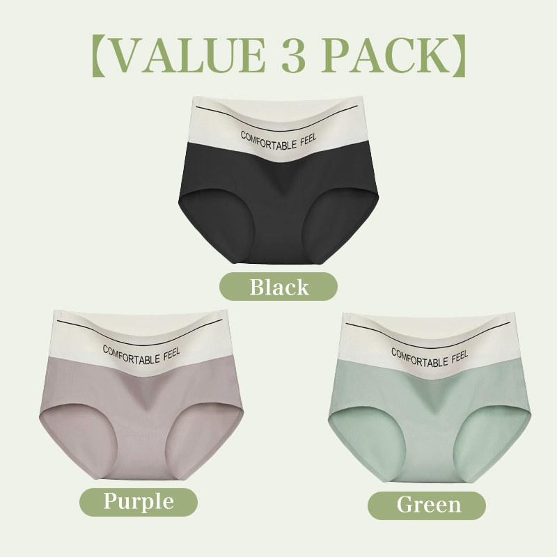 VEIMIA 24 HOURS Comfortable Feel Panties - Widen Waist Fashionable Seamless For Yoga