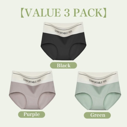VEIMIA 24 HOURS Comfortable Feel Panties - Widen Waist Fashionable Seamless For Yoga