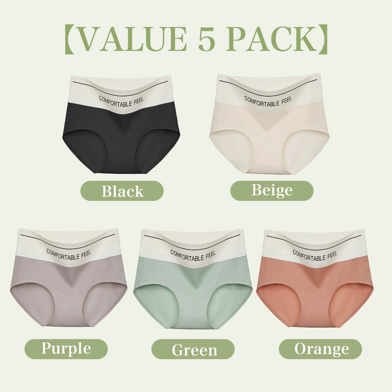 VEIMIA 24 HOURS Comfortable Feel Panties - Widen Waist Fashionable Seamless For Yoga