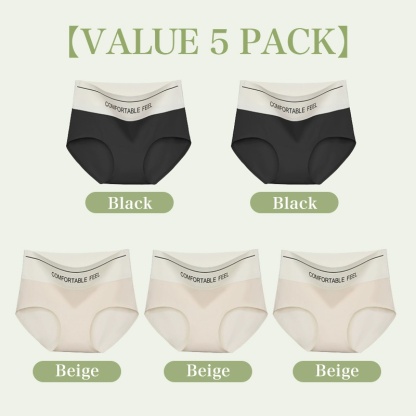VEIMIA 24 HOURS Comfortable Feel Panties - Widen Waist Fashionable Seamless For Yoga