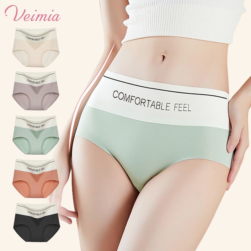 VEIMIA 24 HOURS Comfortable Feel Panties - Widen Waist Fashionable Seamless For Yoga