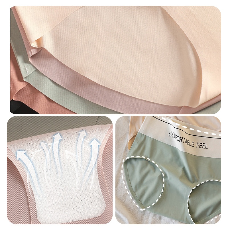 VEIMIA 24 HOURS Comfortable Feel Panties - Widen Waist Fashionable Seamless For Yoga