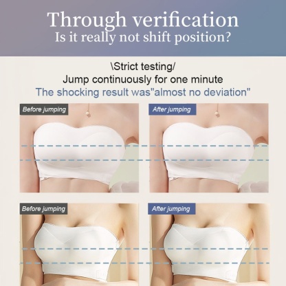 VEIMIA Anti-slip Strapless Bra - 24 Hours Comfortable Strong Stability & No Tightness Feeling With Reinforced Back Strap