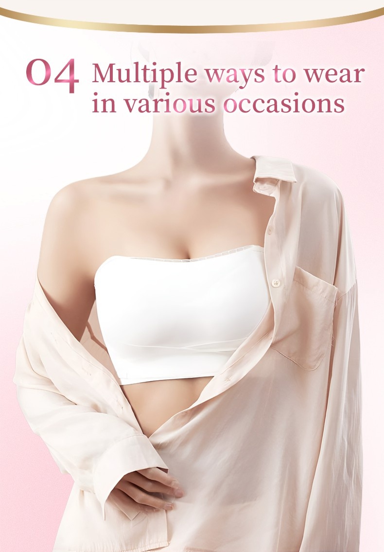 Comfortable Anti-slip Strapless Bra - 24 Hours Comfortable Strong Stability & No Tightness Feelings With Reinforced Back Strap VEIMIA