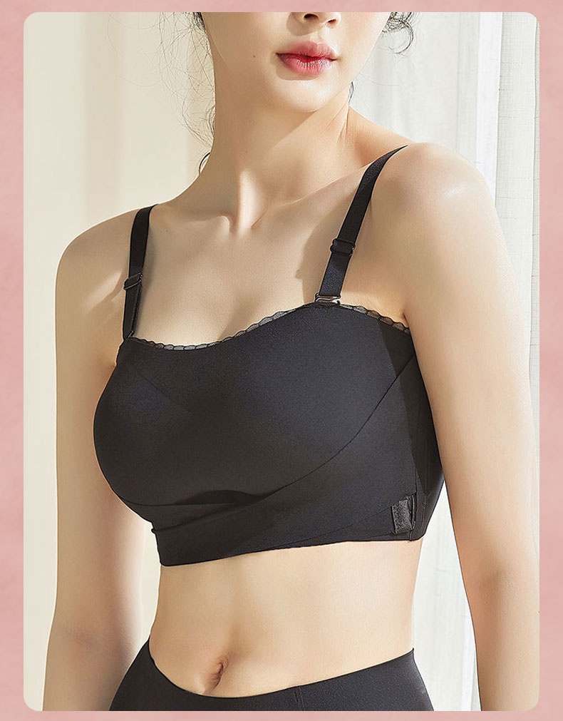 Slipless Strapless Bra - 24 Hour Comfortable Strong Stability & No Tightness Feeling With Reinforced Back Strap Model Showcase VEIMIA