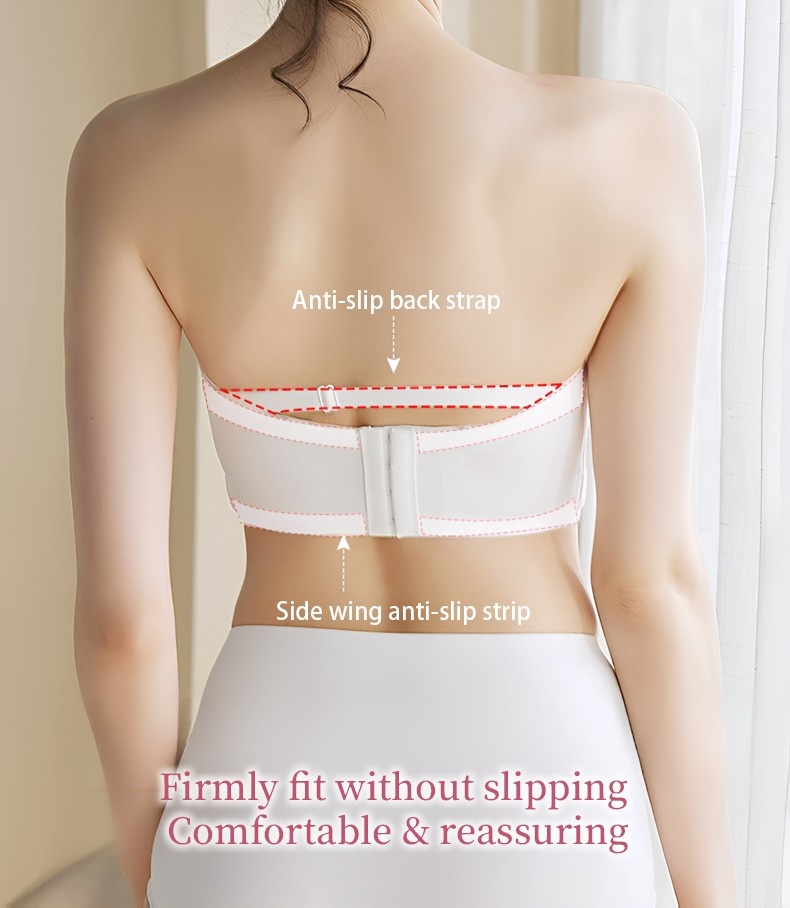 Anti-slip Strapless Bra - 24 Hours Comfortable Strong Stability & No Tightness Feeling With Reinforced Strap VEIMIA