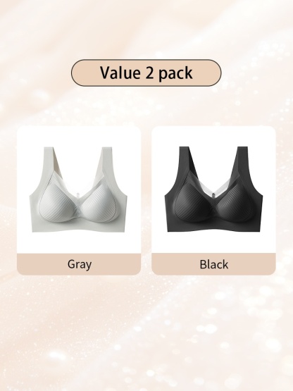 24H Comfortable Sleep Bra Wireless Anti-sagging Lifts, Seamless Invisible Design For Light Color Clothes VEIMIA