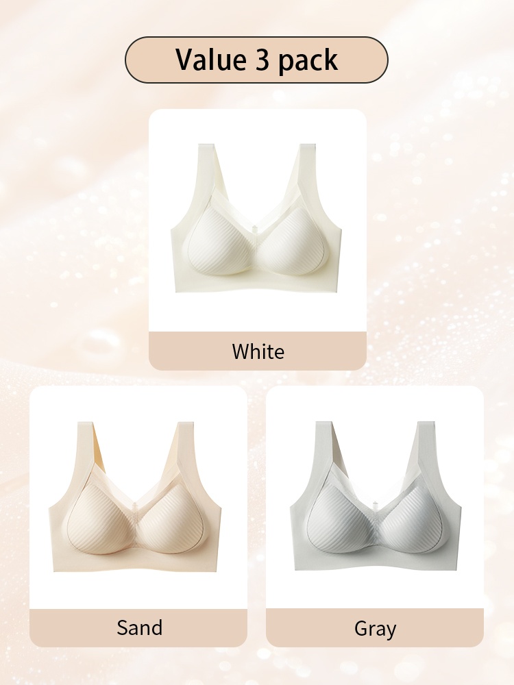 24H Comfortable Sleep Bra Wireless Anti-sagging Lift, Seamless Invisible Design For Light Color Clothe VEIMIA