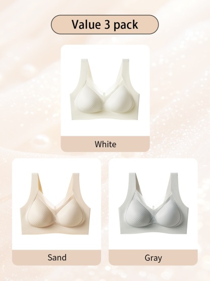24H Comfortable Sleep Bra Wireless Anti-sagging Lift, Seamless Invisible Design For Light Color Clothe VEIMIA