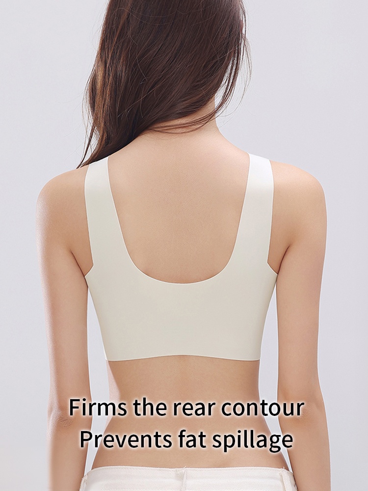 24H Comfortable Sleep Bras Wireless Anti-sagging Lift, Seamless Invisible Design For Light Color Clothe VEIMIA