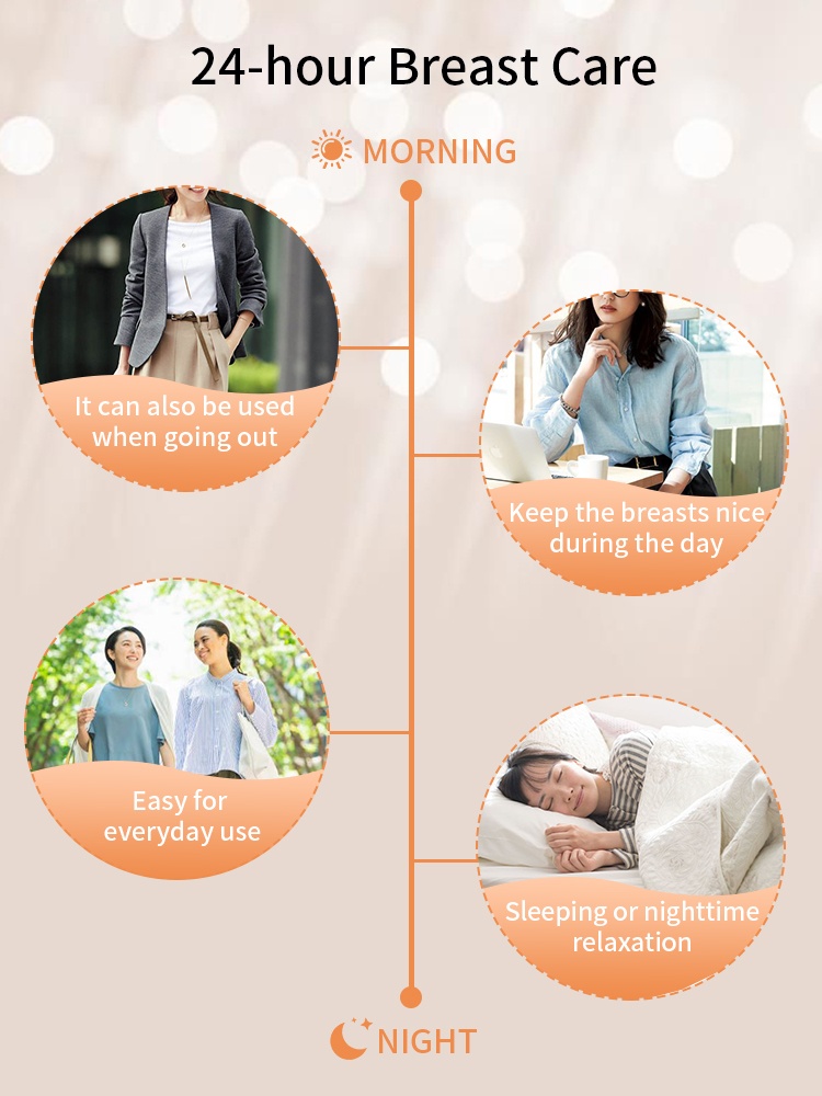 24H Comfortable Sleep Bra Wireless Anti-sagging Lift, Seamless Invisible Designs For Light Color Clothes VEIMIA