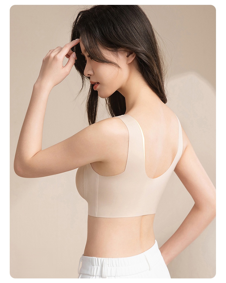 24H Comfortable Sleep Bra Wireless Anti-sagging Lifts, Seamless Invisible Designs For Light Color Clothes VEIMIA