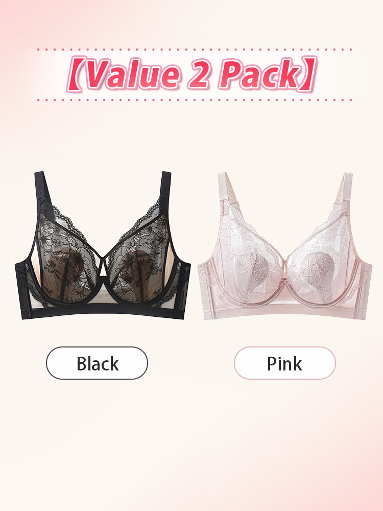 Floral Laces Bras Delicate & Elegance, Airy Contouring Structure & Gentle Skin-friendly Comfort VEIMIA