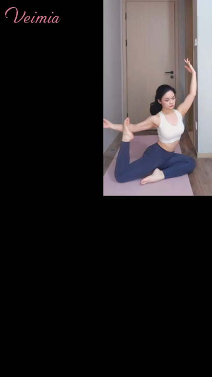 VEIMIA Seamless Sports Bra With Racerback Design, Shock Absorption & Breathable Comfort