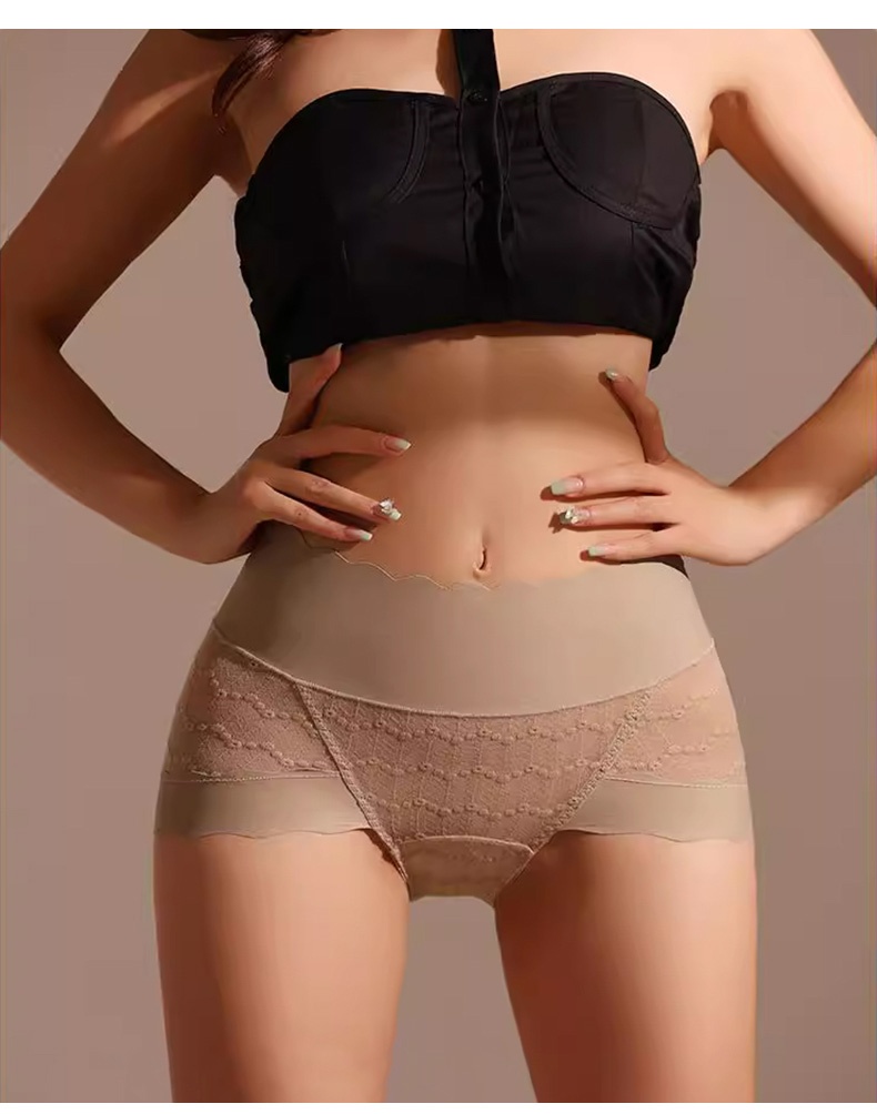 Seamless Sexy Lace Panties Comfortable Wrapping Plus Size Breathable Thermal Change Underwear Colors VEIMIA