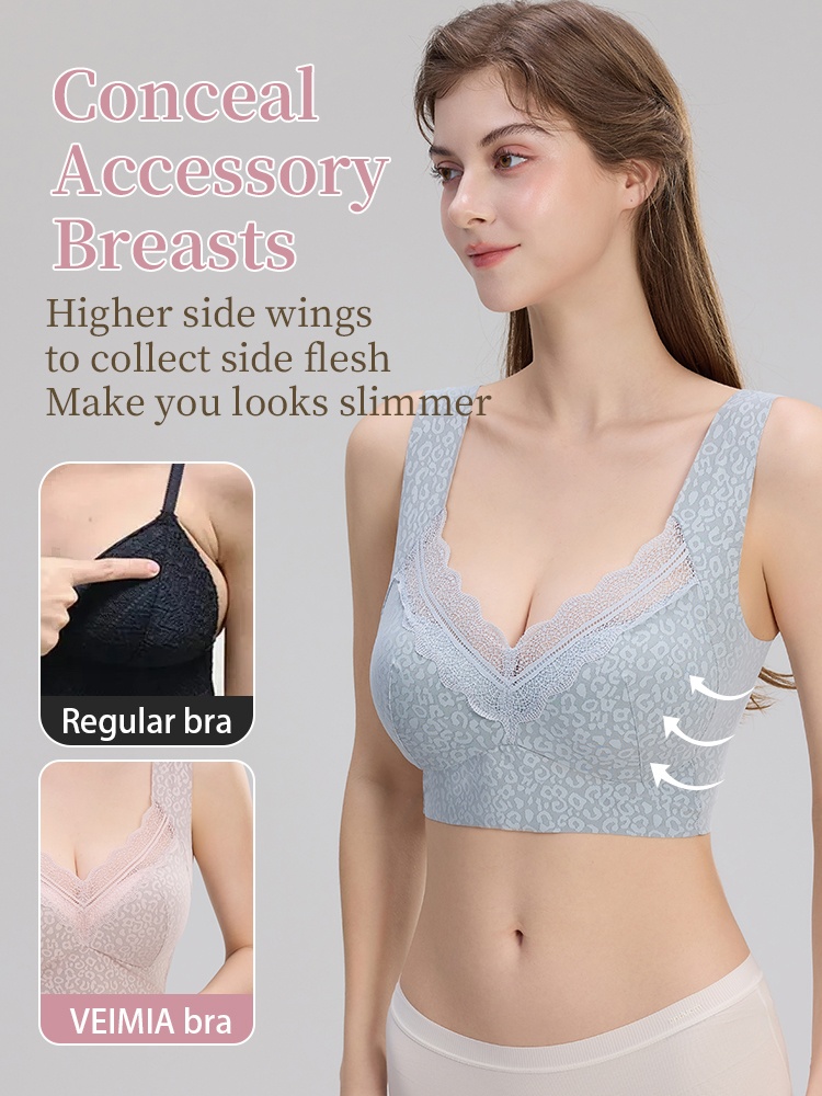 Unrestricted Sleep Bras 24-hour Skin-like Feel, Nighttime Contour Hold & Airflow Soft Material VEIMIA