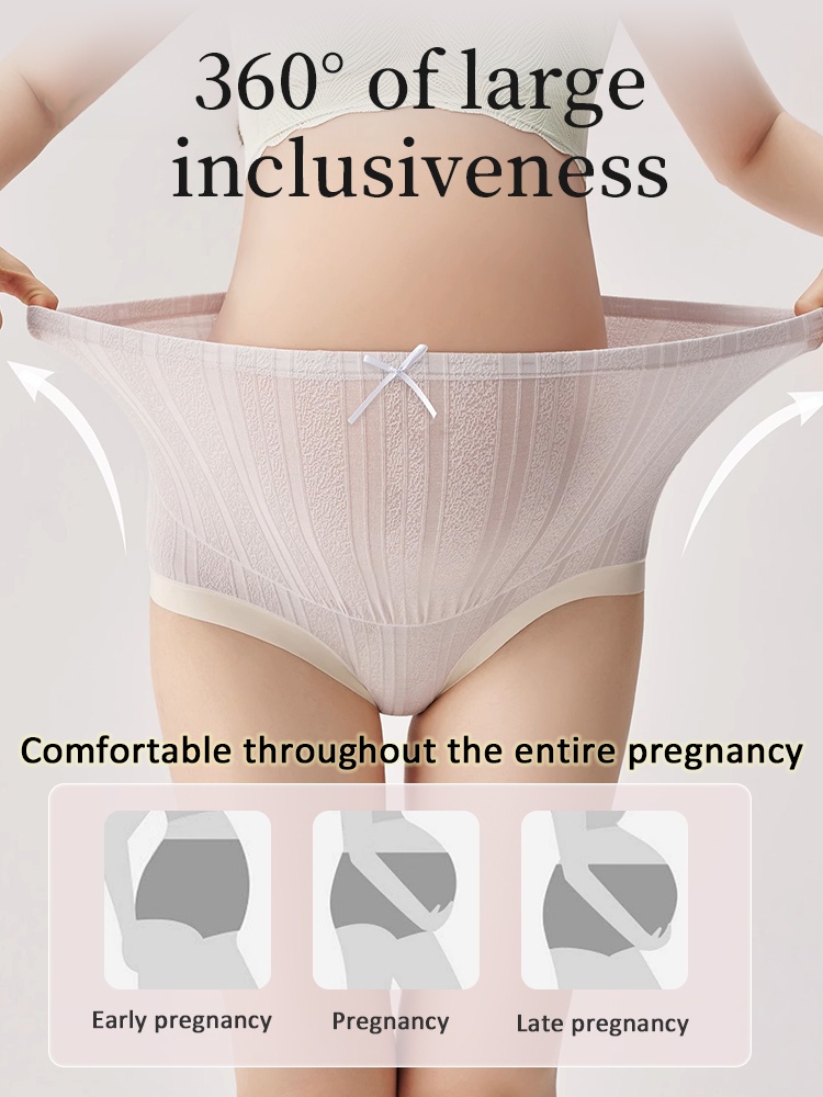 3-7 Pack High-elastic Maternity Panties Antibacterial ​​Gussets​​ & Skin-friendly ​​Fabrics​​ For Moms VEIMIA