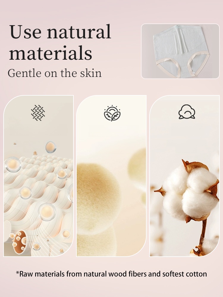3-7 Pack High-elastic Maternity Panties Antibacterial ​​Gussets​​ & Skin-friendly Fabric For ​​Mom​​ VEIMIA