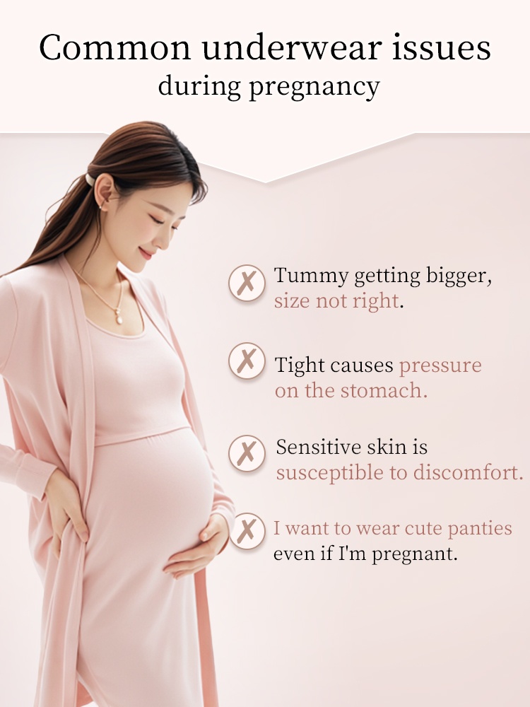 3-7 Pack High-elastic Maternity Panties Antibacterial Gusset & Skin-friendly ​​Fabrics​​ For ​​Mom​​ VEIMIA