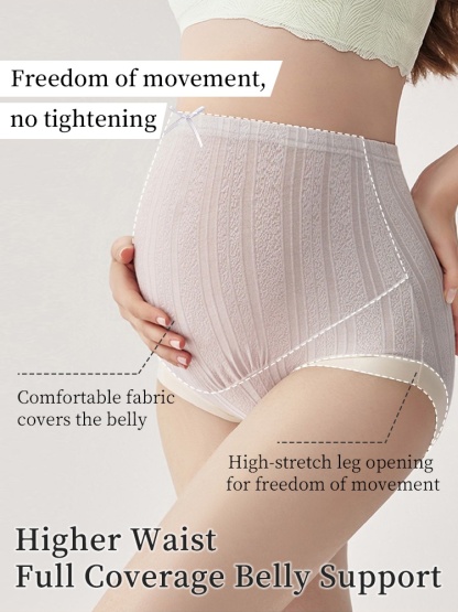 3-7 ​​Packs​​ High-elastic ​​Maternities​​ Panties Antibacterial Gusset & Skin-friendly ​​Fabrics​​ For Moms VEIMIA