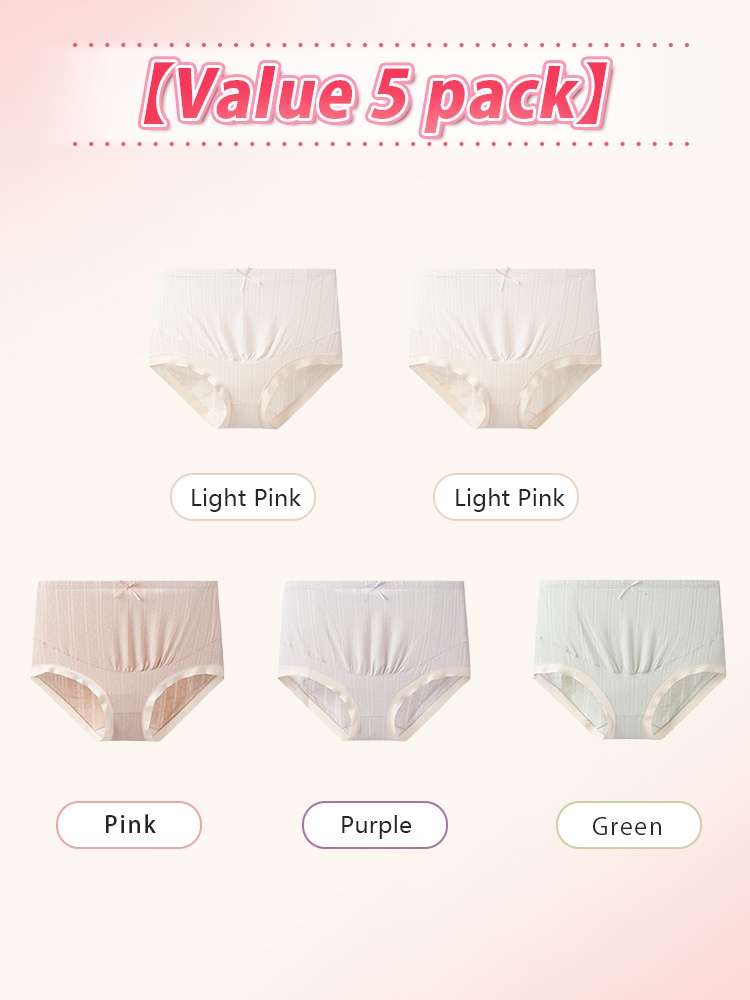 3-7 ​​Packs​​ High-elastic ​​Maternities​​ Panties Antibacterial ​​Gussets​​ & Skin-friendly ​​Fabrics​​ For ​​Mom​​ VEIMIA